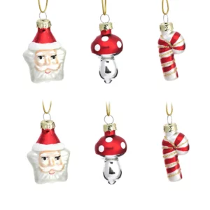 Mini Scandi Shaped Christmas Tree Decorations Set