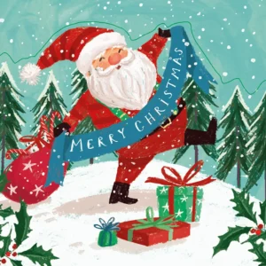 Santa's Banner Charity Christmas Card